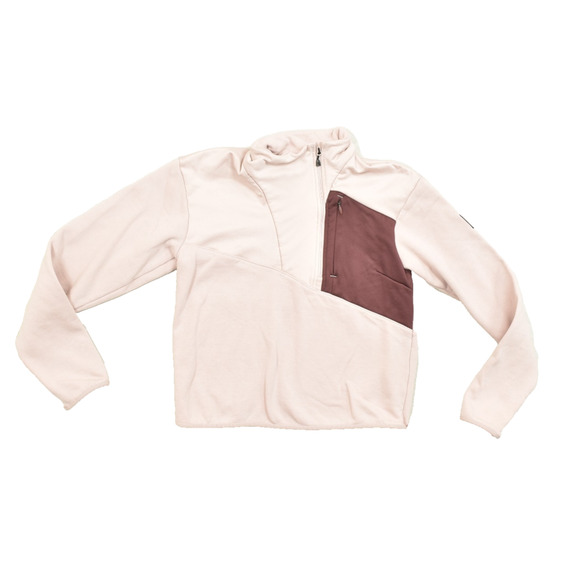 Columbia Women's Pink Quarter Zip Fleece Pullover Sweater Jacket Size S - Picture 1 of 8